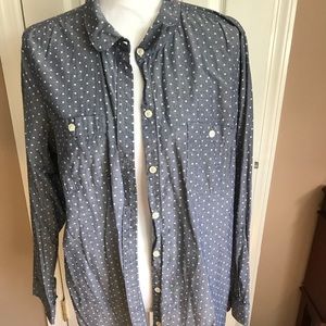 Women’s old navy denim button down